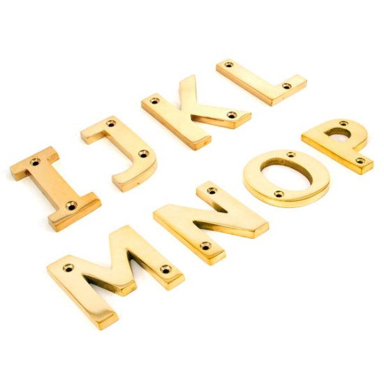 Polished Brass Letters/House Numbers