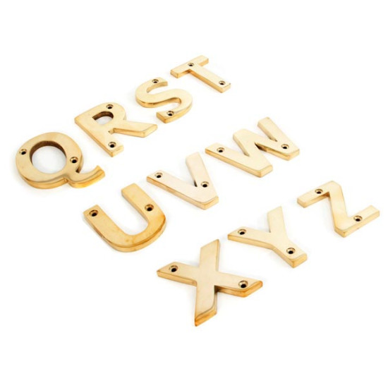 Polished Brass Letters/House Numbers