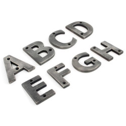 Antique Pewter Letters/House Numbers