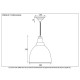 Hammered Copper Brindley Pendant