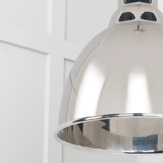 Brindley Pendant - Smooth Nickel Exterior and Interior