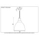 Brindley Pendant - Smooth Nickel Exterior and Interior