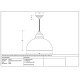 Smooth Copper Harborne Pendant in Flock