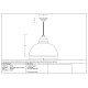 Smooth Copper Harborne Pendant in Upstream