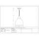 White Gloss Brindley Pendant in Bluff