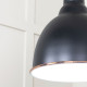 White Gloss Brindley Pendant in Elan Black