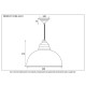 Hammered Nickel Harborne Pendant
