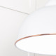 White Gloss Harborne Pendant in Flock