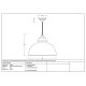 White Gloss Harborne Pendant in Heath