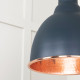 Hammered Copper Brindley Pendant in Soot