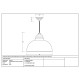 Hammered Brass Harborne Pendant in Dusk