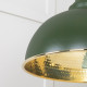 Hammered Brass Harborne Pendant in Heath