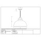White Gloss Harborne Pendant in Copper