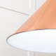 White Gloss Hockley Pendant in Copper