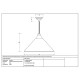 Hammered Nickel Hockley Pendant in Dusk