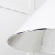 Hammered Nickel Hockley Pendant in Flock