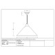 Hammered Nickel Hockley Pendant in Flock