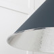 Hammered Nickel Hockley Pendant in Soot