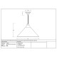 Hammered Nickel Hockley Pendant in Soot