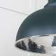 Hammered Nickel Harborne Pendant in Dingle