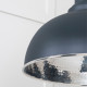 Hammered Nickel Harborne Pendant in Soot