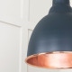 Smooth Copper Brindley Pendant in Soot