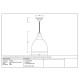 Smooth Copper Brindley Pendant in Soot