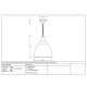 White Gloss Brindley Pendant in Heath