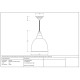 White Gloss Brindley Pendant in Soot
