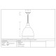 White Gloss Brindley Pendant in Upstream