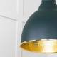 Hammered Brass Brindley Pendant in Dingle