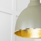Hammered Brass Brindley Pendant in Tump