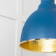 Hammered Brass Brindley Pendant in Upstream