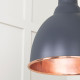 Smooth Copper Brindley Pendant in Slate