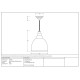 Smooth Copper Brindley Pendant in Slate