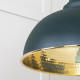Hammered Brass Harborne Pendant in Dingle