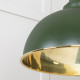 Smooth Brass Harborne Pendant in Heath