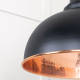 Hammered Copper Harborne Pendant in Elan Black