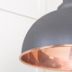 Smooth Copper Harborne Pendant in Bluff