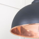 Smooth Copper Harborne Pendant in Slate