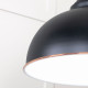 White Gloss Harborne Pendant in Elan Black