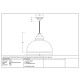 White Gloss Harborne Pendant in Teasel