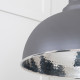 Hammered Nickel Harborne Pendant in Bluff