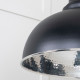 Hammered Nickel Harborne Pendant in Elan Black