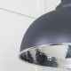 Hammered Nickel Harborne Pendant in Slate