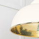 Hammered Brass Harborne Pendant in Teasel