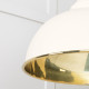 Smooth Brass Harborne Pendant in Teasel