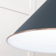 White Gloss Hockley Pendant in Soot