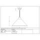 Hammered Brass Hockley Pendant in Soot