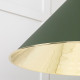 Smooth Brass Hockley Pendant in Heath